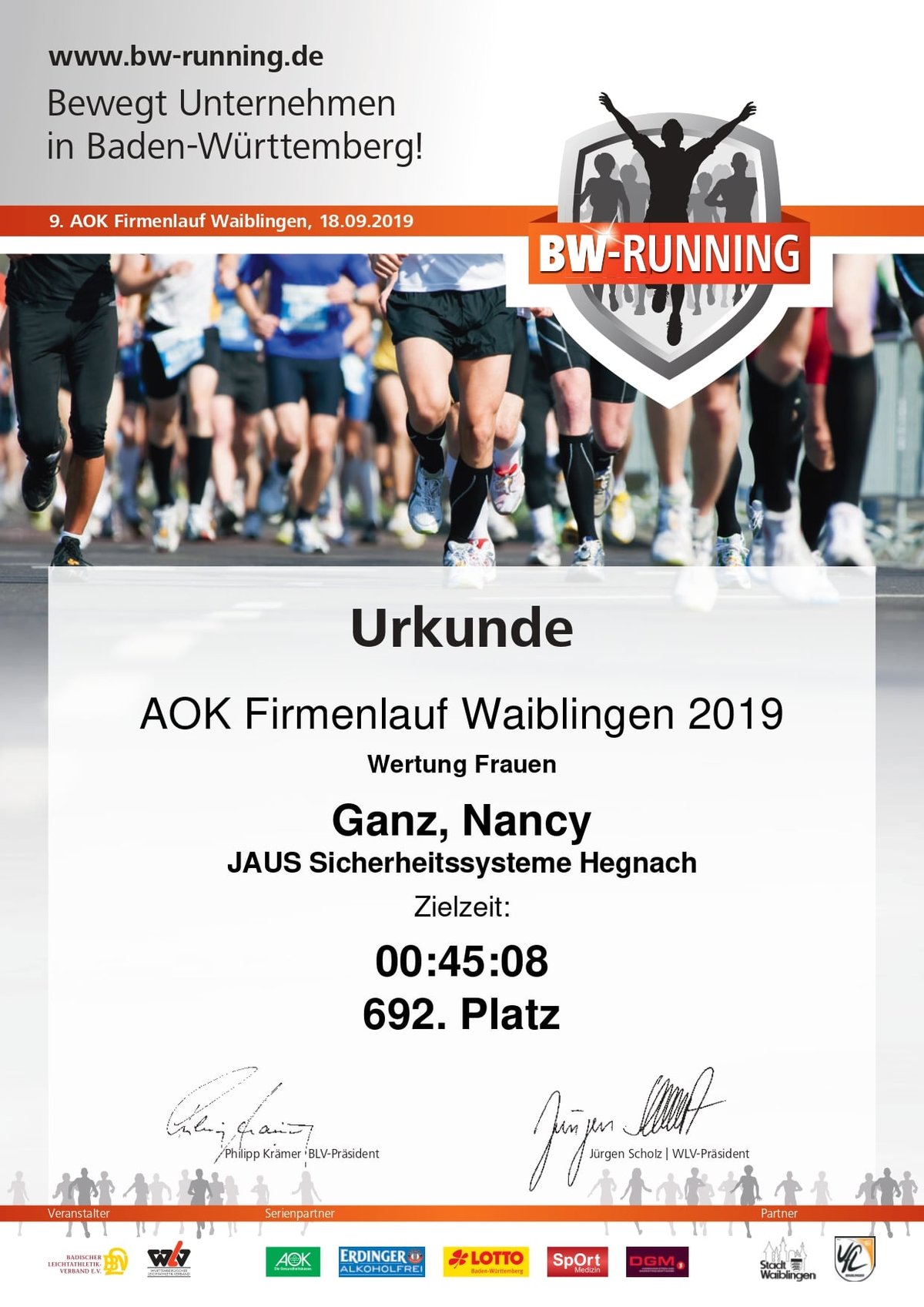 Firmenlauf Waiblingen